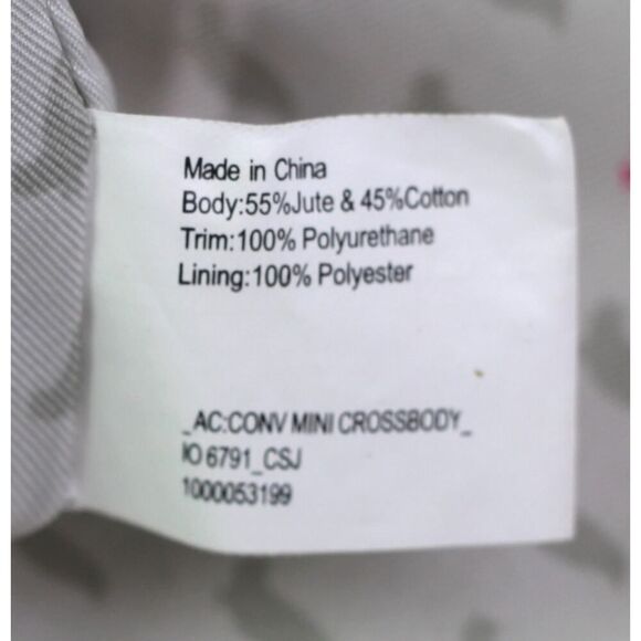 Sakroots BLACK WHITE JUTE COTTON ARTIST CIRCLE FANNY WAIST BAG CLUTCH HANDBAG - Picture 10 of 14